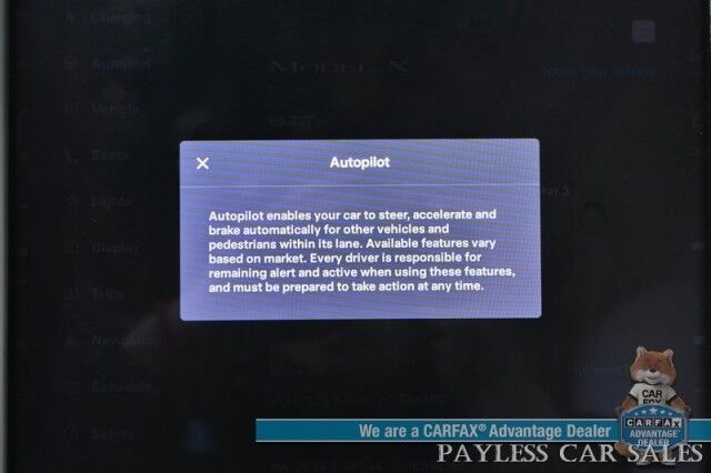 2020 Tesla Model X Long Range Plus / AWD / Front & Rear Heated Leather Seats / Heated Steering Wheel / NAV / Lane Departure & Blind Spot Alert / Autopilot / 3rd Row / Rear Captains Chairs / Seats 6 / 371 Mile Range / Tow Pkg / 1-Owner Anchorage AK 2020 Tesla Model X Long Range Plus / AWD / Front & Rear Heated Leather Seats / Heated Steering Wheel / NAV / Lane Departure & Blind Spot Alert / Autopilot / 3rd Row / Rear Captains Chairs / Seats 6 / 371 Mile Range / Tow Pkg / 1-Owner Anchorage AK