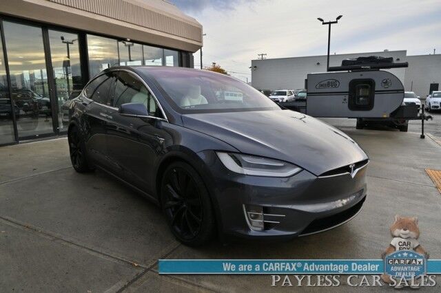 2020 Tesla Model X Long Range Plus / AWD / Front & Rear Heated Leather Seats / Heated Steering Wheel / NAV / Lane Departure & Blind Spot Alert / Autopilot / 3rd Row / Rear Captains Chairs / Seats 6 / 371 Mile Range / Tow Pkg / 1-Owner Anchorage AK 2020 Tesla Model X Long Range Plus / AWD / Front & Rear Heated Leather Seats / Heated Steering Wheel / NAV / Lane Departure & Blind Spot Alert / Autopilot / 3rd Row / Rear Captains Chairs / Seats 6 / 371 Mile Range / Tow Pkg / 1-Owner Anchorage AK