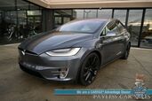 2020 Tesla Model X Long Range Plus / AWD / Front & Rear Heated Leather Seats / Heated Steering Wheel / NAV / Lane Departure & Blind Spot Alert / Autopilot / 3rd Row / Rear Captains Chairs / Seats 6 / 371 Mile Range / Tow Pkg / 1-Owner