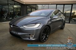2020_Tesla_Model X_Long Range Plus / AWD / Front & Rear Heated Leather Seats / Heated Steering Wheel / NAV / Lane Departure & Blind Spot Alert / Autopilot / 3rd Row / Rear Captains Chairs / Seats 6 / 371 Mile Range / Tow Pkg / 1-Owner_ Anchorage AK