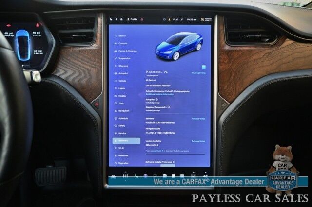 2020 Tesla Model X Long Range Plus / AWD / Power & Heated Leather Seats / Heated Steering Wheel / Navigation / Auto Pilot / Adaptive Cruise Control / Lane Departure Alert / Bluetooth / Back Up Camera / Tow Pkg / 371 Mi Range Anchorage AK