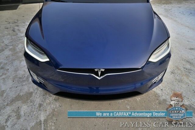 2020 Tesla Model X Long Range Plus / AWD / Power & Heated Leather Seats / Heated Steering Wheel / Navigation / Auto Pilot / Adaptive Cruise Control / Lane Departure Alert / Bluetooth / Back Up Camera / Tow Pkg / 371 Mi Range Anchorage AK