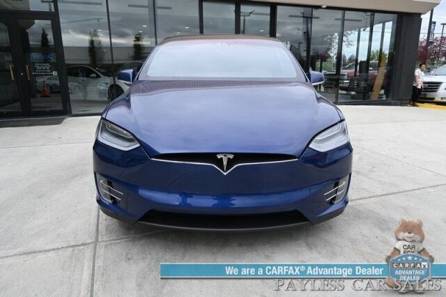 2020 Tesla Model X Long Range Plus / AWD / Power & Heated Leather Seats / Heated Steering Wheel / Navigation / Auto Pilot / Adaptive Cruise Control / Lane Departure Alert / Bluetooth / Back Up Camera / Tow Pkg / 371 Mi Range Anchorage AK