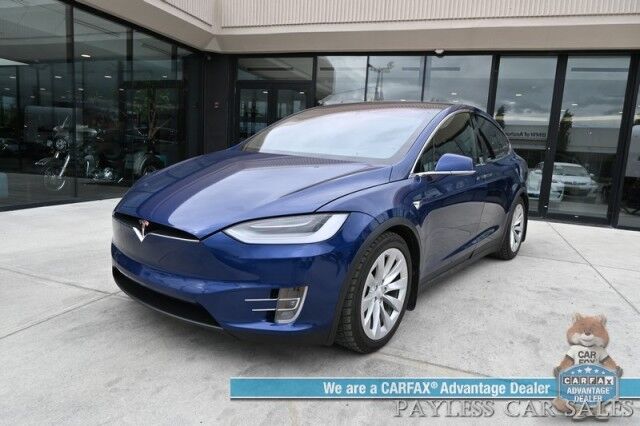 2020 Tesla Model X Long Range Plus / AWD / Power & Heated Leather Seats / Heated Steering Wheel / Navigation / Auto Pilot / Adaptive Cruise Control / Lane Departure Alert / Bluetooth / Back Up Camera / Tow Pkg / 371 Mi Range Anchorage AK