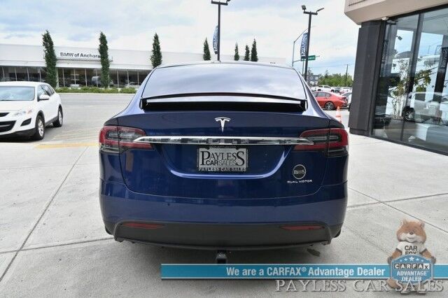 2020 Tesla Model X Long Range Plus / AWD / Power & Heated Leather Seats / Heated Steering Wheel / Navigation / Auto Pilot / Adaptive Cruise Control / Lane Departure Alert / Bluetooth / Back Up Camera / Tow Pkg / 371 Mi Range Anchorage AK
