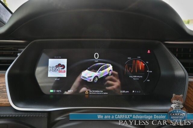 2020 Tesla Model X Long Range Plus / AWD / Power & Heated Leather Seats / Heated Steering Wheel / Navigation / Auto Pilot / Adaptive Cruise / Lane Departure / 3rd Row / Seats 7 / Bluetooth / Back Up Camera / 371 Mi Range Anchorage AK