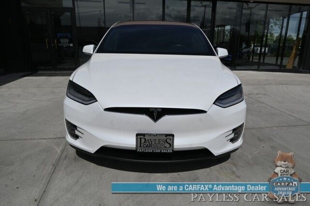 2020 Tesla Model X Long Range Plus / AWD / Power & Heated Leather Seats / Heated Steering Wheel / Navigation / Auto Pilot / Adaptive Cruise / Lane Departure / 3rd Row / Seats 7 / Bluetooth / Back Up Camera / 371 Mi Range Anchorage AK