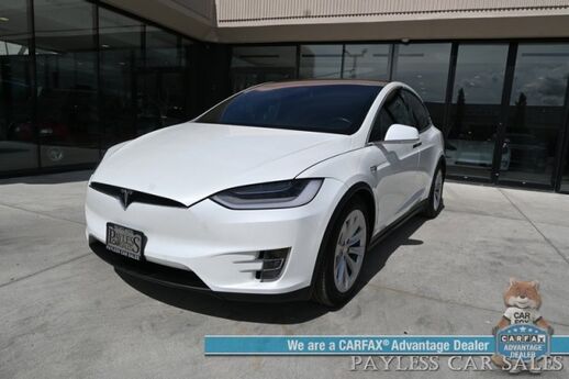 2020 Tesla Model X Long Range Plus / AWD / Power & Heated Leather Seats / Heated Steering Wheel / Navigation / Auto Pilot / Adaptive Cruise / Lane Departure / 3rd Row / Seats 7 / Bluetooth / Back Up Camera / 371 Mi Range Anchorage AK