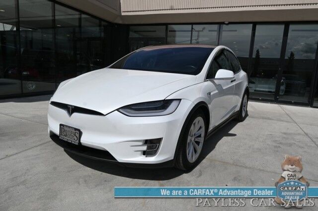 2020 Tesla Model X Long Range Plus / AWD / Power & Heated Leather Seats / Heated Steering Wheel / Navigation / Auto Pilot / Adaptive Cruise / Lane Departure / 3rd Row / Seats 7 / Bluetooth / Back Up Camera / 371 Mi Range Anchorage AK