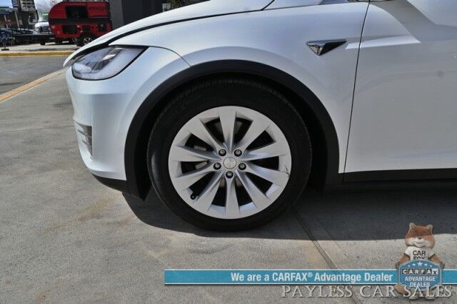 2020 Tesla Model X Long Range Plus / AWD / Power & Heated Leather Seats / Heated Steering Wheel / Navigation / Auto Pilot / Adaptive Cruise / Lane Departure / 3rd Row / Seats 7 / Bluetooth / Back Up Camera / 371 Mi Range Anchorage AK