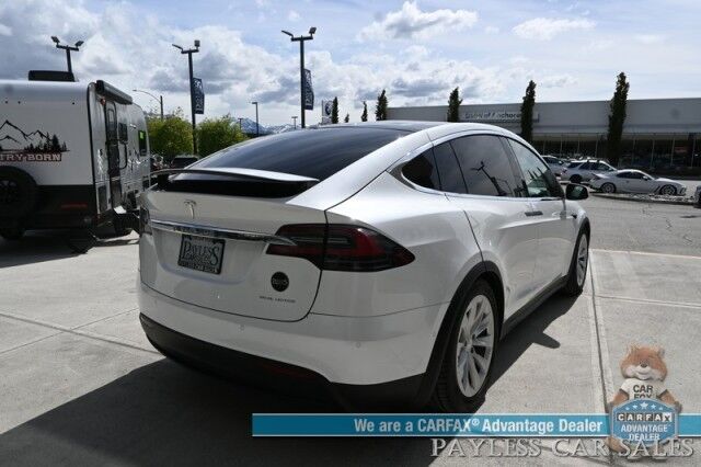2020 Tesla Model X Long Range Plus / AWD / Power & Heated Leather Seats / Heated Steering Wheel / Navigation / Auto Pilot / Adaptive Cruise / Lane Departure / 3rd Row / Seats 7 / Bluetooth / Back Up Camera / 371 Mi Range Anchorage AK