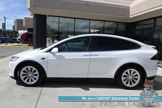 2020 Tesla Model X Long Range Plus / AWD / Power & Heated Leather Seats / Heated Steering Wheel / Navigation / Auto Pilot / Adaptive Cruise / Lane Departure / 3rd Row / Seats 7 / Bluetooth / Back Up Camera / 371 Mi Range Anchorage AK