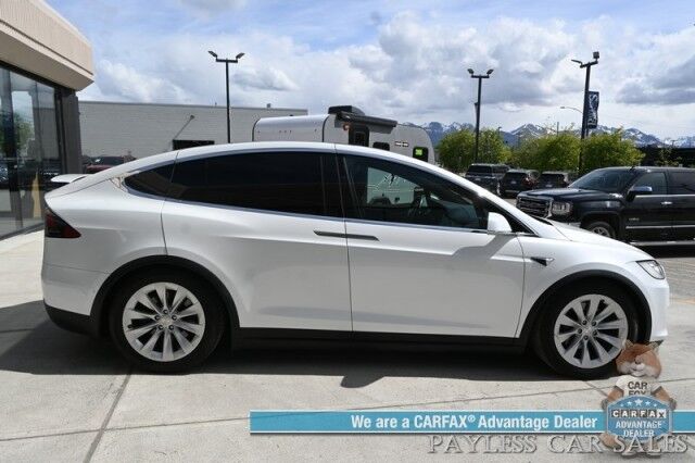 2020 Tesla Model X Long Range Plus / AWD / Power & Heated Leather Seats / Heated Steering Wheel / Navigation / Auto Pilot / Adaptive Cruise / Lane Departure / 3rd Row / Seats 7 / Bluetooth / Back Up Camera / 371 Mi Range Anchorage AK
