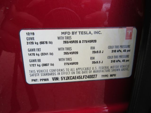 2020 Tesla Model X Performance Dual Motor All-Wheel Drive Plano TX