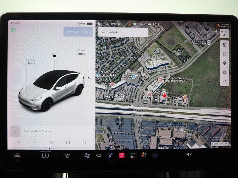2020 Tesla Model Y Long Range AWD *FULL SELF-DRIVING ENABLED, TRAFFIC AWARE CRUISE CONTROL, NAVIGATION, SURROUND VIEW CAMERAS, PANORAMA GLASS ROOF, HEATED SEATS, BLUETOOTH PHONE & AUDIO Round Rock TX