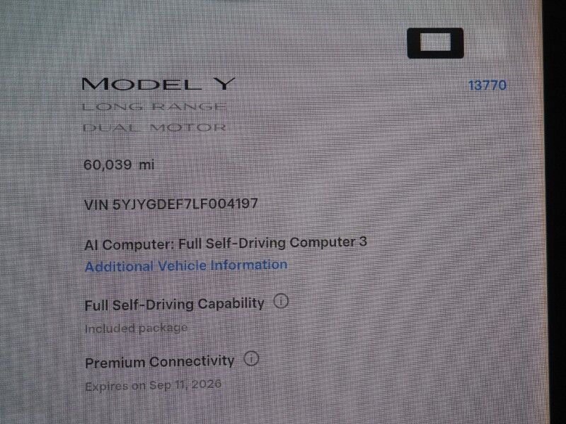 2020 Tesla Model Y Long Range AWD *FULL SELF-DRIVING ENABLED, TRAFFIC AWARE CRUISE CONTROL, NAVIGATION, SURROUND VIEW CAMERAS, PANORAMA GLASS ROOF, HEATED SEATS, BLUETOOTH PHONE & AUDIO Round Rock TX
