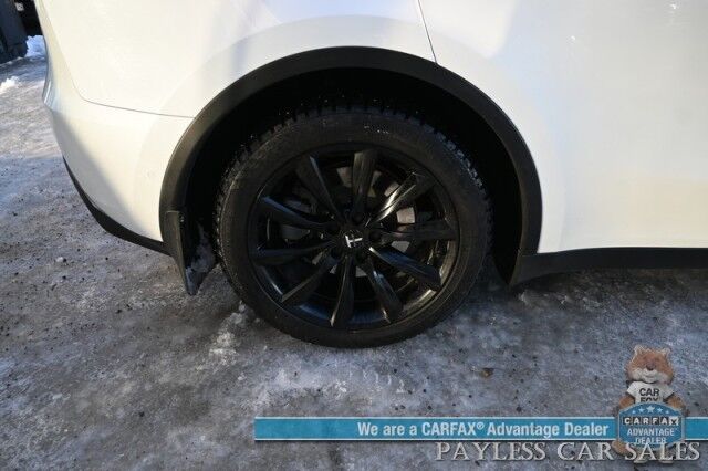 2020 Tesla Model Y Long Range / AWD / Full Self Driving Pkg / Acceleration Boost Pkg / Power & Heated Leather Seats / Heated Steering Wheel / NAV / Fixed Glass Roof / Lane Departure & Blind Spot Alert / Tow Pkg / 1-Owner Anchorage AK