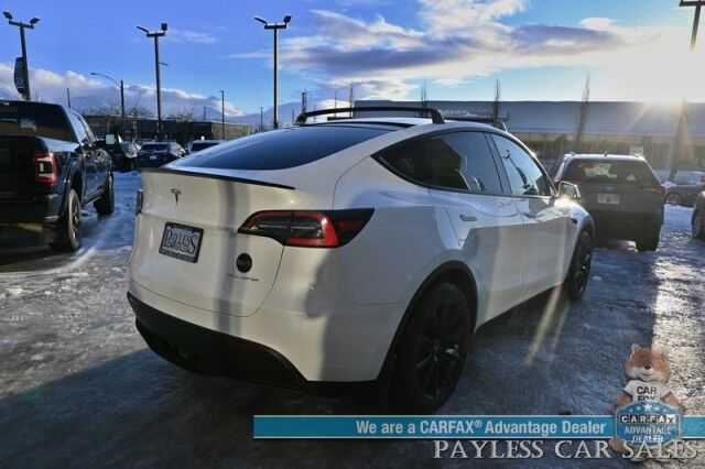 2020 Tesla Model Y Long Range / AWD / Full Self Driving Pkg / Acceleration Boost Pkg / Power & Heated Leather Seats / Heated Steering Wheel / NAV / Fixed Glass Roof / Lane Departure & Blind Spot Alert / Tow Pkg / 1-Owner Anchorage AK