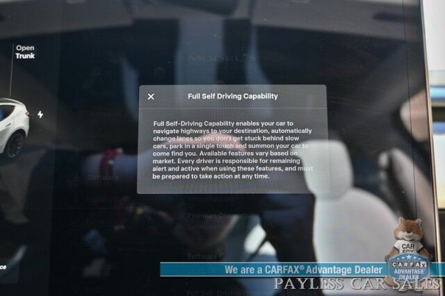 2020 Tesla Model Y Long Range / AWD / Power & Heated Leather Seats / Heated Steering Wheel / NAV / Sunroof / Adaptive Cruise Control / Lane Departure & Blind Spot Alert / Apple CarPlay & Android Auto / Tow Pkg / 1-Owner Anchorage AK