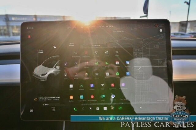 2020 Tesla Model Y Long Range / AWD / Power & Heated Leather Seats / Heated Steering Wheel / NAV / Sunroof / Adaptive Cruise Control / Lane Departure & Blind Spot Alert / Apple CarPlay & Android Auto / Tow Pkg / 1-Owner Anchorage AK