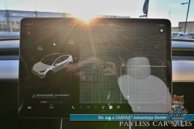 2020 Tesla Model Y Long Range / AWD / Power & Heated Leather Seats / Heated Steering Wheel / NAV / Sunroof / Adaptive Cruise Control / Lane Departure & Blind Spot Alert / Apple CarPlay & Android Auto / Tow Pkg / 1-Owner Anchorage AK