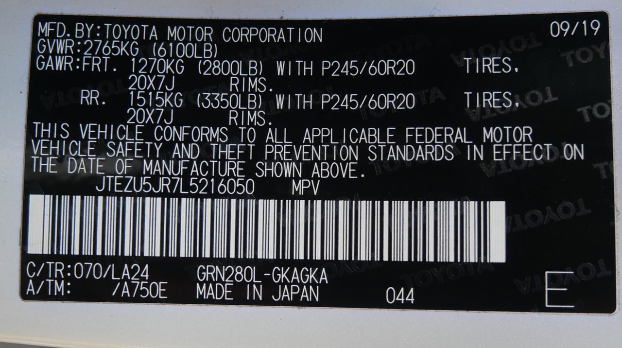 2020 Toyota 4Runner Limited San Juan TX