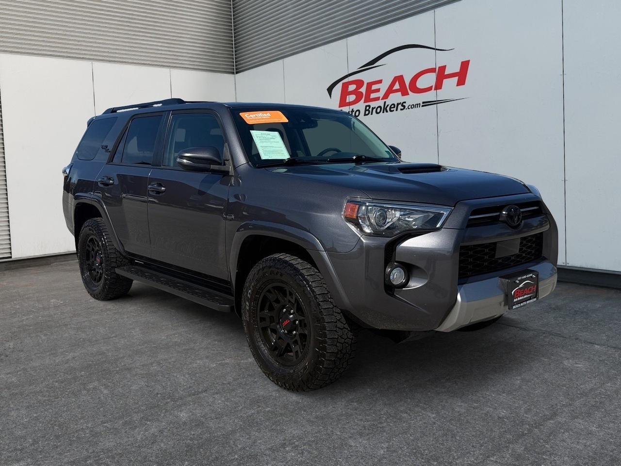 2020 Toyota 4Runner TRD Off Road Premium, RUNNING BOARDS, TOW PACKAGE, BACKUP CAMERA, 4X4, ROOF RACKS, SUNROOF, HEATED SEATS, KEYLESS ENTRY, UNIVERSAL GARAGE DOOR OPENER, ONLY 1 OWNER!