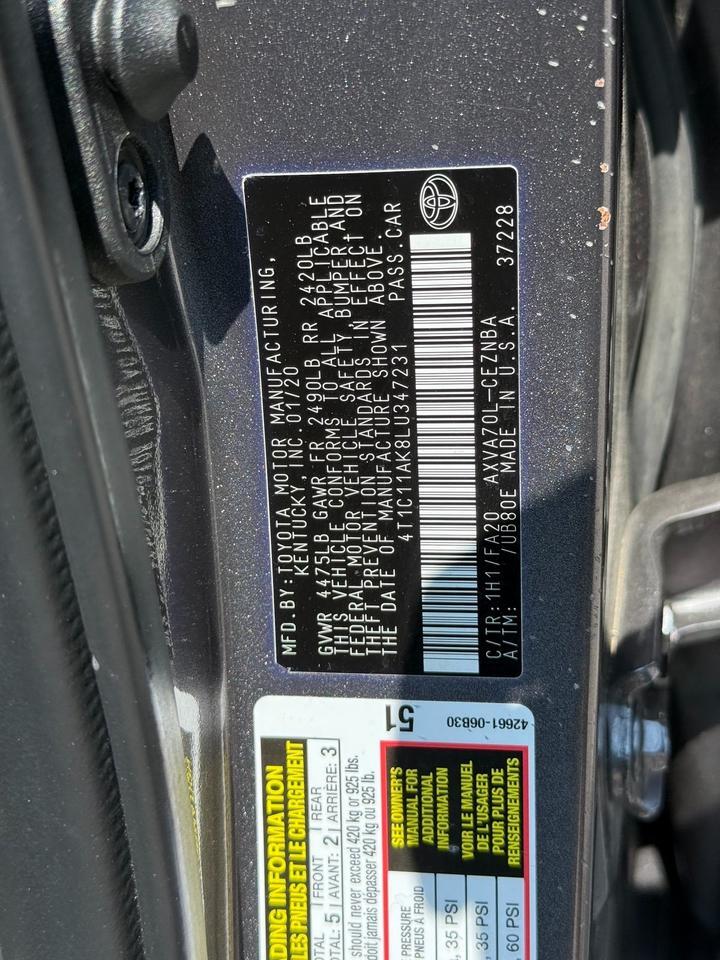 2020 Toyota Camry LE Crestwood KY