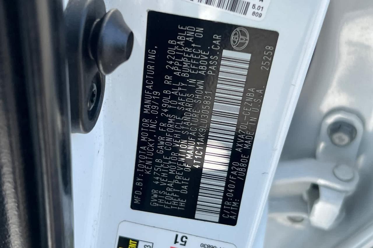 2020 Toyota Camry LE Roseville CA