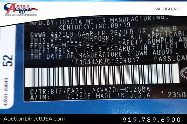 2020 Toyota Camry SE Raleigh NC