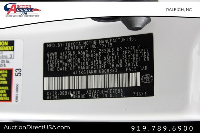 2020 Toyota Camry XSE Raleigh NC