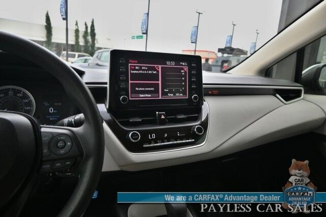2020 Toyota Corolla LE / Automatic / Power Mirrors, Windows & Locks / Adaptive Cruise Control / Lane Departure & Forward Collision Alert / Apple CarPlay & Android Auto / Back Up Camera / Keyless Entry & Start / 38 MPG Anchorage AK