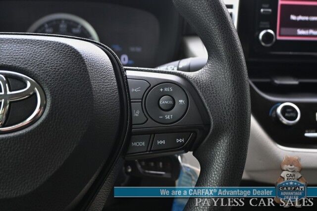 2020 Toyota Corolla LE / Automatic / Power Mirrors, Windows & Locks / Adaptive Cruise Control / Lane Departure & Forward Collision Alert / Apple CarPlay & Android Auto / Back Up Camera / Keyless Entry & Start / 38 MPG Anchorage AK