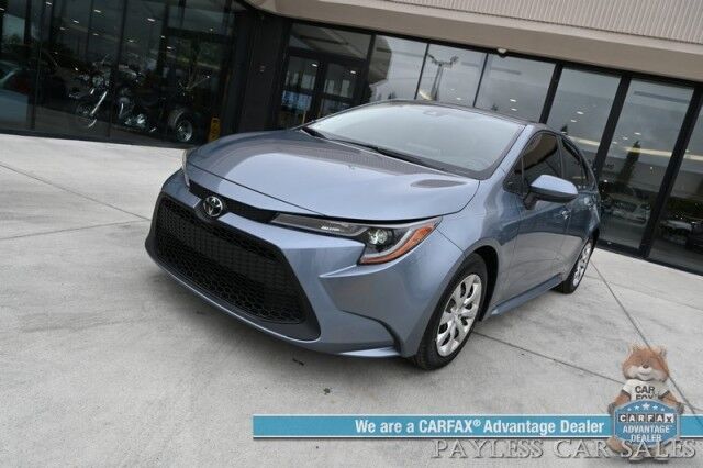 2020 Toyota Corolla LE / Automatic / Power Mirrors, Windows & Locks / Adaptive Cruise Control / Lane Departure & Forward Collision Alert / Apple CarPlay & Android Auto / Back Up Camera / Keyless Entry & Start / 38 MPG Anchorage AK