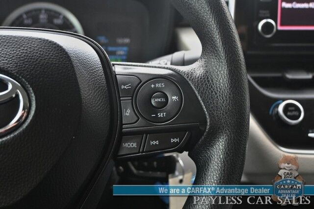 2020 Toyota Corolla LE / Automatic / Power Mirrors, Windows & Locks / Lane Departure & Forward Collision Alert / Adaptive Cruise Control / Apple CarPlay & Android Auto / Back Up Camera / Keyless Entry / 38 MPG Anchorage AK