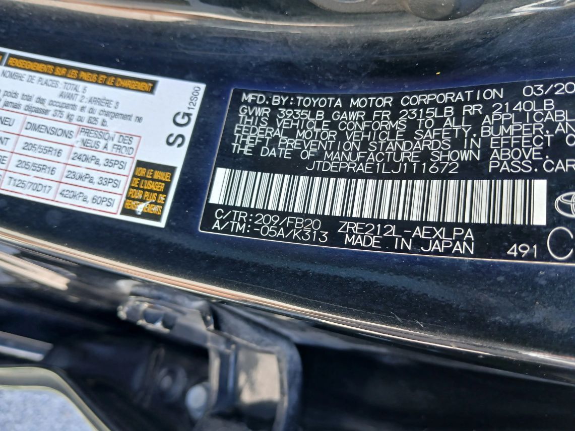2020 Toyota Corolla LE Sedan 4D Maitland FL