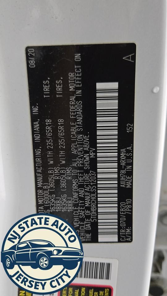 2020 Toyota Highlander Hybrid XLE Jersey City NJ