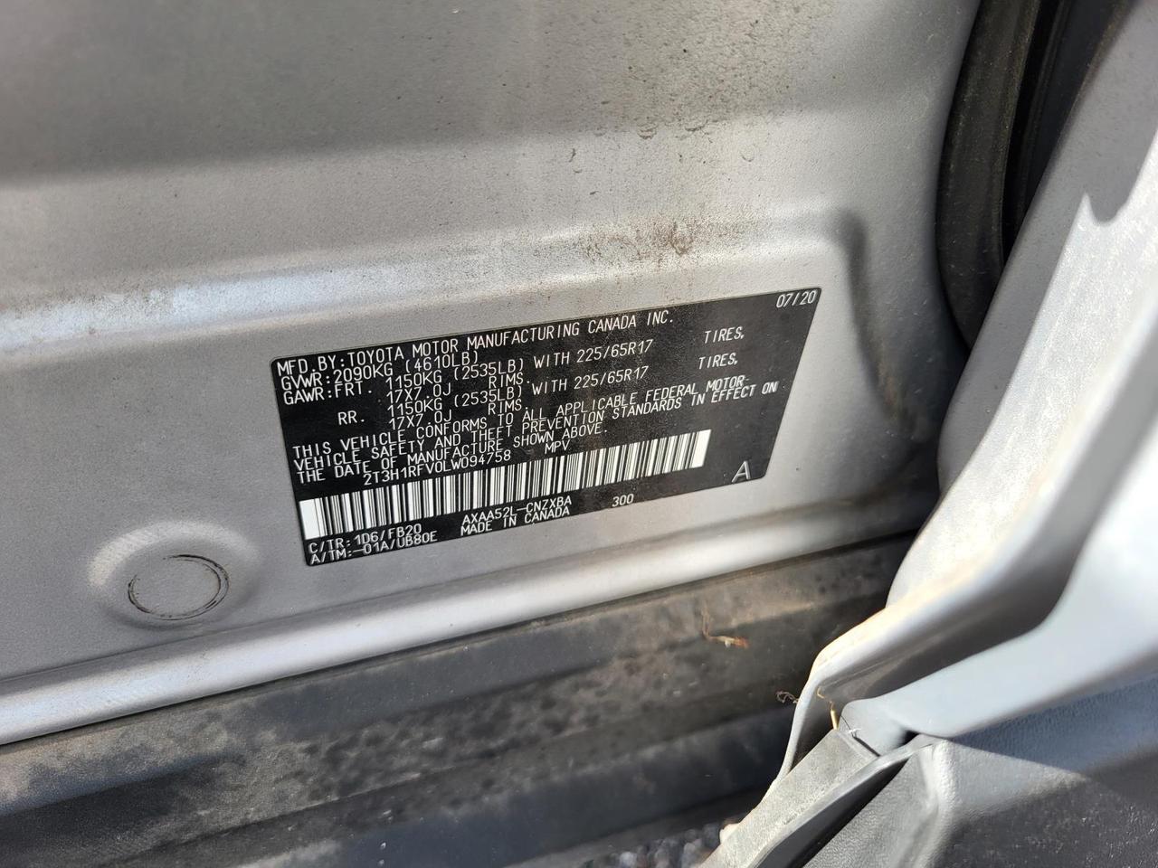 2020 Toyota RAV4 LE FWD (Natl) Beeville TX