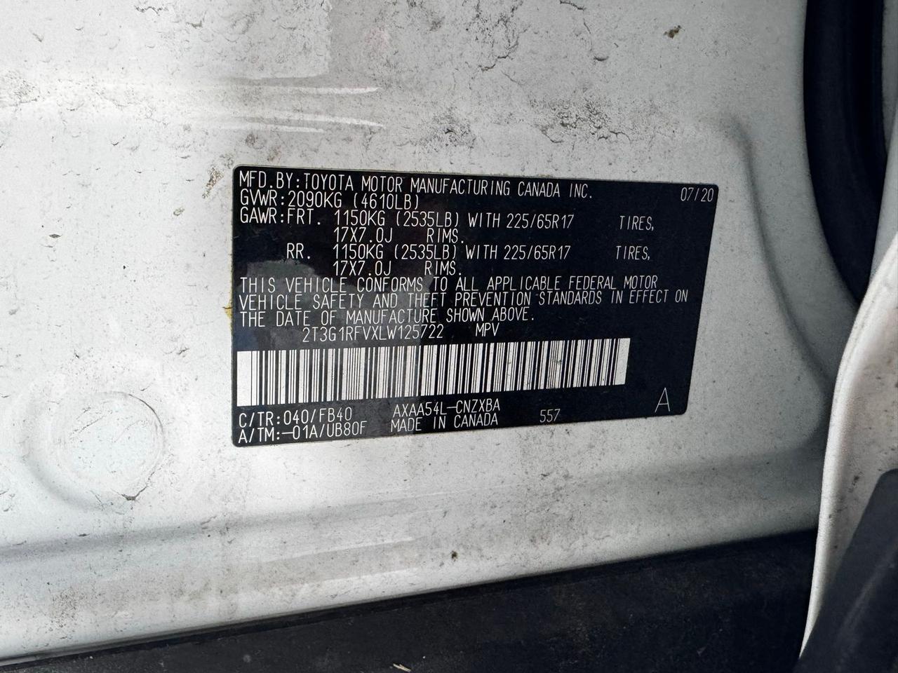 2020 Toyota RAV4 LE Fredericksburg VA