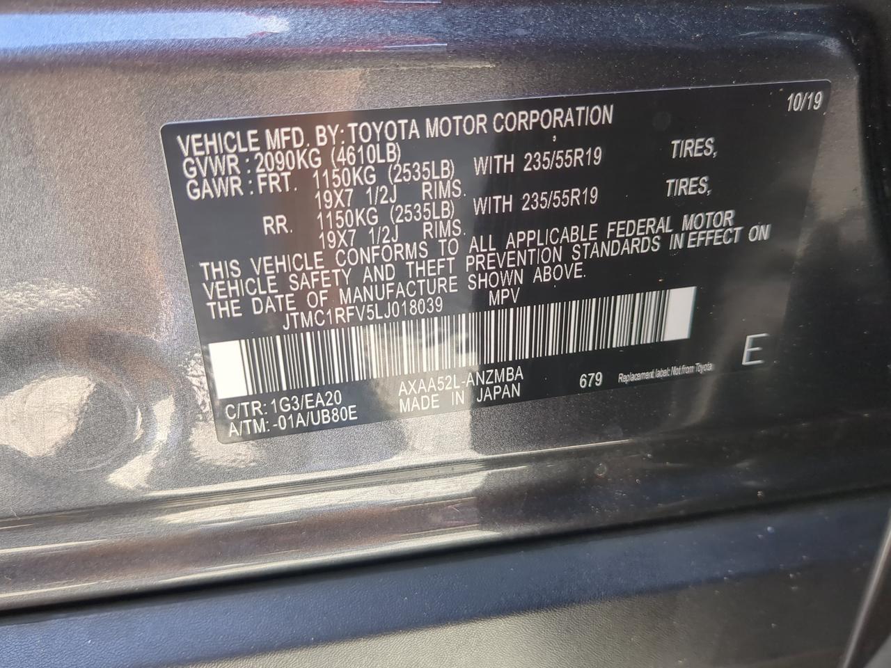 2020 Toyota RAV4 XLE Premium Winder GA