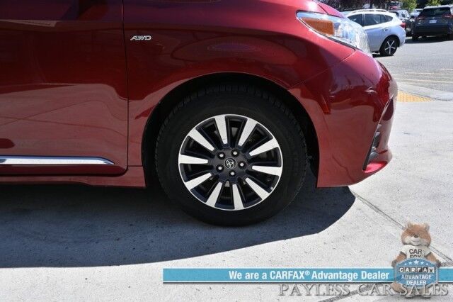 2020 Toyota Sienna LE / AWD / Power Premium Cloth Seats / Adaptive Cruise Control / Lane Departure & Blind Spot Alert / Apple CarPlay & Android Auto / Back Up Camera / 3rd Row / Seats 7 / Keyless Entry & Start / 24 MPG / 1-Owner Anchorage AK