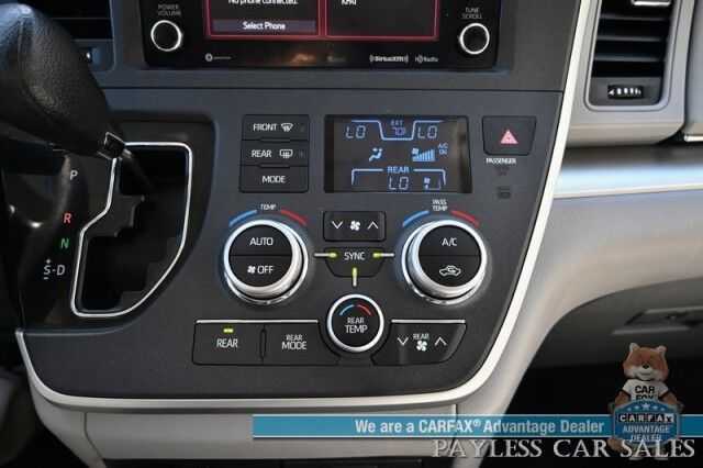2020 Toyota Sienna LE / AWD / Power Premium Cloth Seats / Adaptive Cruise Control / Lane Departure & Blind Spot Alert / Apple CarPlay & Android Auto / Back Up Camera / 3rd Row / Seats 7 / Keyless Entry & Start / 24 MPG / 1-Owner Anchorage AK
