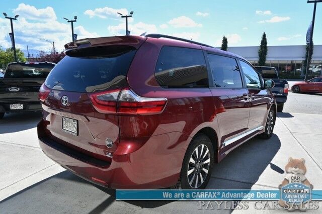 2020 Toyota Sienna LE / AWD / Power Premium Cloth Seats / Adaptive Cruise Control / Lane Departure & Blind Spot Alert / Apple CarPlay & Android Auto / Back Up Camera / 3rd Row / Seats 7 / Keyless Entry & Start / 24 MPG / 1-Owner Anchorage AK