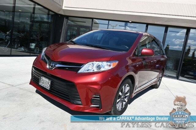 2020 Toyota Sienna LE / AWD / Power Premium Cloth Seats / Adaptive Cruise Control / Lane Departure & Blind Spot Alert / Apple CarPlay & Android Auto / Back Up Camera / 3rd Row / Seats 7 / Keyless Entry & Start / 24 MPG / 1-Owner Anchorage AK