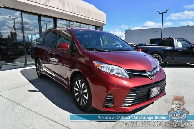 2020 Toyota Sienna LE / AWD / Power Premium Cloth Seats / Adaptive Cruise Control / Lane Departure & Blind Spot Alert / Apple CarPlay & Android Auto / Back Up Camera / 3rd Row / Seats 7 / Keyless Entry & Start / 24 MPG / 1-Owner Anchorage AK