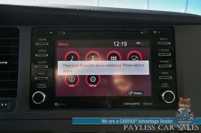 2020 Toyota Sienna LE / AWD / Premium Cloth Seats / Adaptive Cruise Control / Lane Departure & Blind Spot Alert / Apple CarPlay & Android Auto / Back Up Camera / 3rd Row / Rear Captains Chairs / Seats 7 / 24 MPG / 1-Owner Anchorage AK