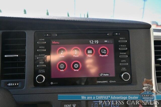 2020 Toyota Sienna LE / AWD / Premium Cloth Seats / Adaptive Cruise Control / Lane Departure & Blind Spot Alert / Apple CarPlay & Android Auto / Back Up Camera / 3rd Row / Rear Captains Chairs / Seats 7 / 24 MPG / 1-Owner Anchorage AK