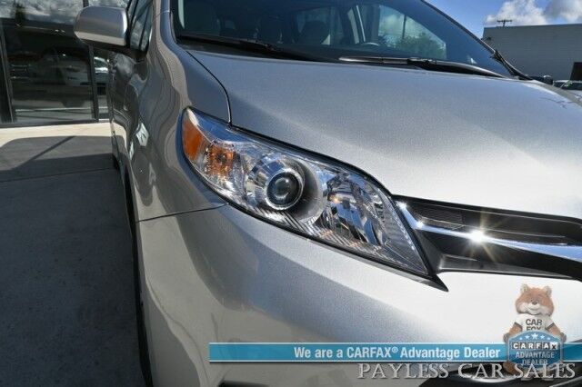 2020 Toyota Sienna LE / AWD / Premium Cloth Seats / Adaptive Cruise Control / Lane Departure & Blind Spot Alert / Apple CarPlay & Android Auto / Back Up Camera / 3rd Row / Rear Captains Chairs / Seats 7 / 24 MPG / 1-Owner Anchorage AK