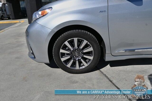 2020 Toyota Sienna LE / AWD / Premium Cloth Seats / Adaptive Cruise Control / Lane Departure & Blind Spot Alert / Apple CarPlay & Android Auto / Back Up Camera / 3rd Row / Rear Captains Chairs / Seats 7 / 24 MPG / 1-Owner Anchorage AK