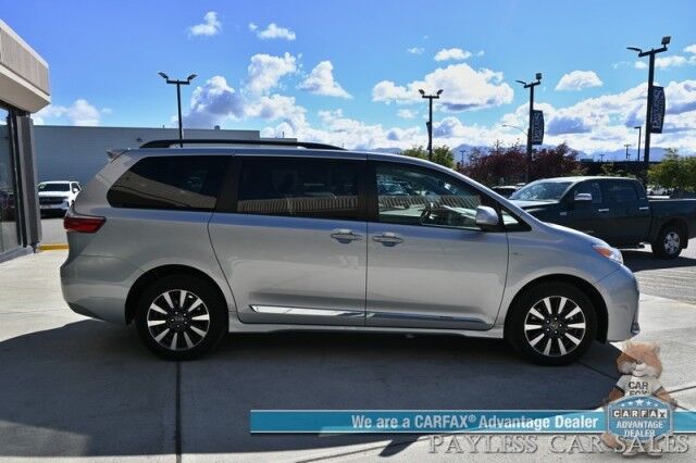 2020 Toyota Sienna LE / AWD / Premium Cloth Seats / Adaptive Cruise Control / Lane Departure & Blind Spot Alert / Apple CarPlay & Android Auto / Back Up Camera / 3rd Row / Rear Captains Chairs / Seats 7 / 24 MPG / 1-Owner Anchorage AK